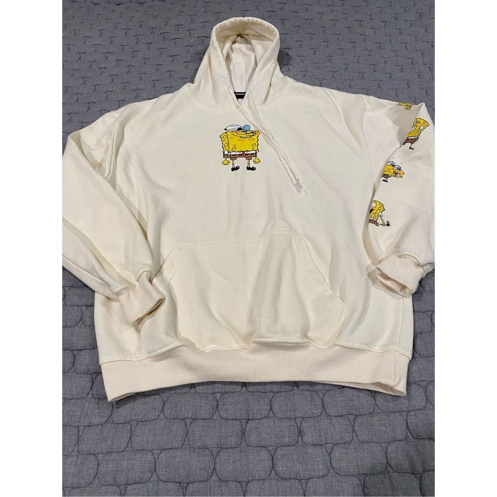 Nickelodeon SpongeBob Square pants hooded sweatshirt size large